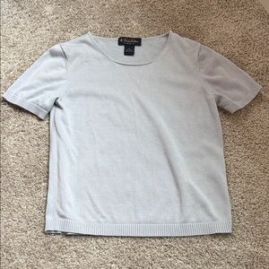 Brooks Brothers Light Ice Blue Women's silk Top M